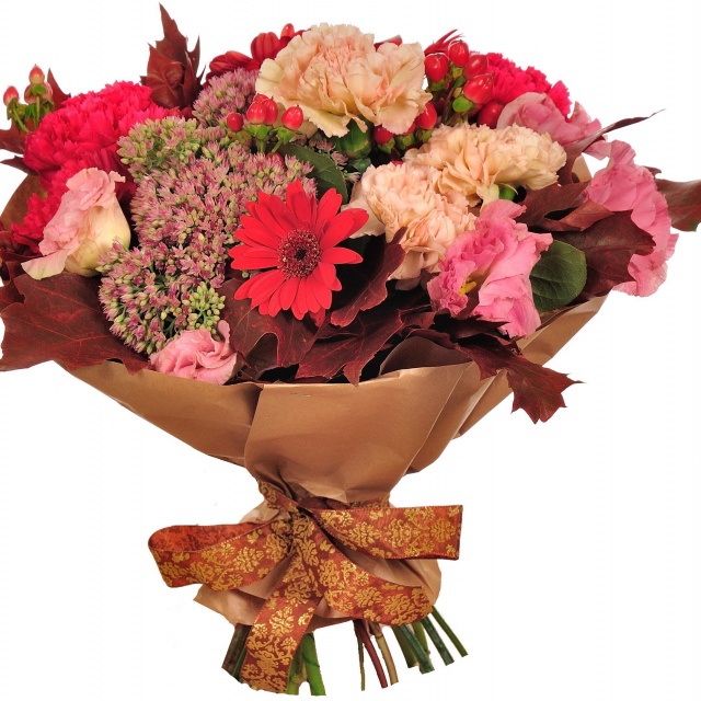 Букет из Гермини, Гвоздики и Лизиантуса «Волшебная энергия» Букет из Гермини, Гвоздики и Лизиантуса «Волшебная энергия»