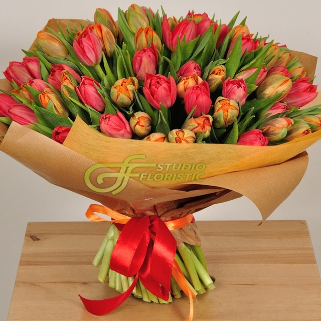 Букет Пионовидных Тюльпанов «Рандеву» Букет Пионовидных Тюльпанов «Рандеву»