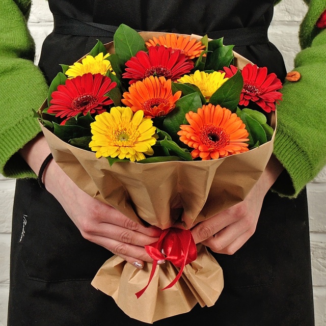 Букет из разноцветных Гермини «Цветные сны» Букет из разноцветных Гермини «Цветные сны»