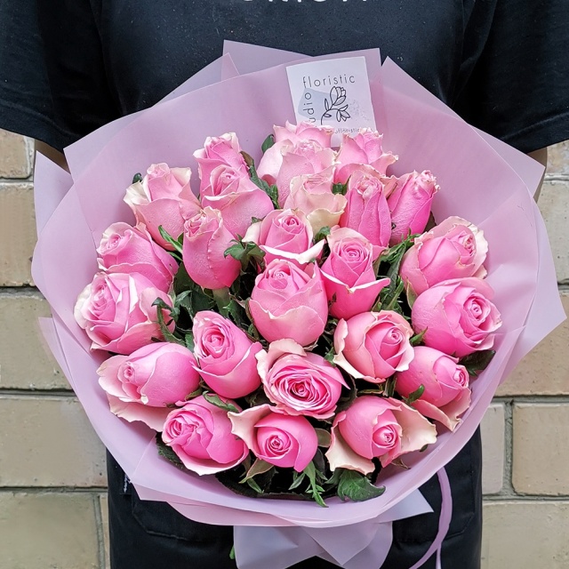 Роза 40 см Кения розовая 25 шт Роза 40 см Кения розовая 25 шт