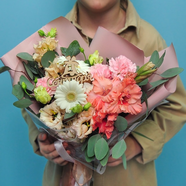 Букет из Гладиолуса, Гортензии и Гермини «Воспоминания о лете» Букет из Гладиолуса, Гортензии и Гермини «Воспоминания о лете»