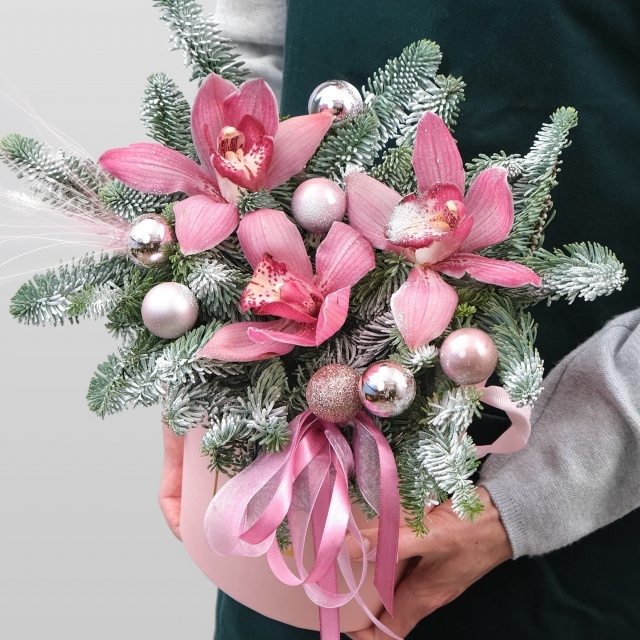 Композиция из Орхидеи и Нобилиса «Розовая Сказка» Композиция из Орхидеи и Нобилиса «Розовая Сказка»