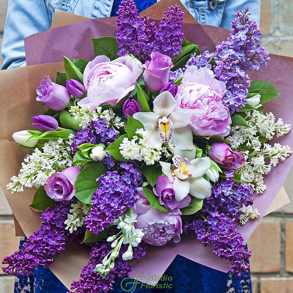 Купить букет цветов сирени florytale ru