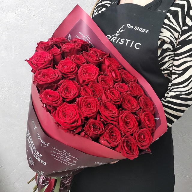 Букет из красных Роз 60 см «Страстное признание» Букет из красных Роз 60 см «Страстное признание»