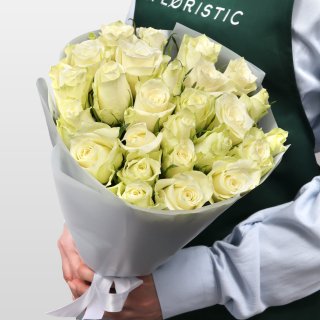 Роза Кения белая 25шт 40 см Роза Кения белая 25шт 40 см