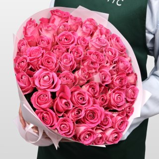 Роза Кения розовая 51шт 40 см Роза Кения розовая 51шт 40 см