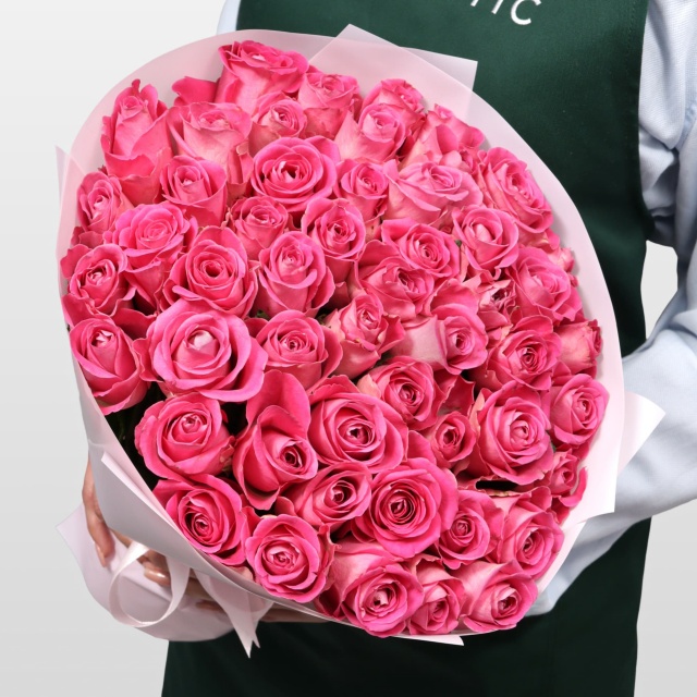 Роза Кения розовая 51шт 40 см Роза Кения розовая 51шт 40 см