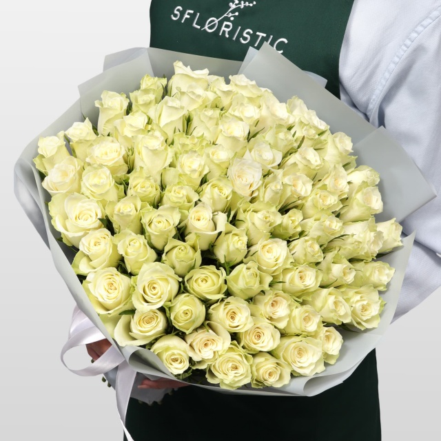 Роза Кения белая 75шт 40 см Роза Кения белая 75шт 40 см