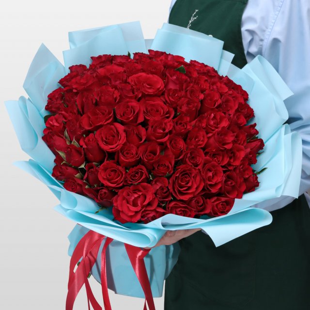 Роза Кения красная-2 101шт 40 см Роза Кения красная-2 101шт 40 см