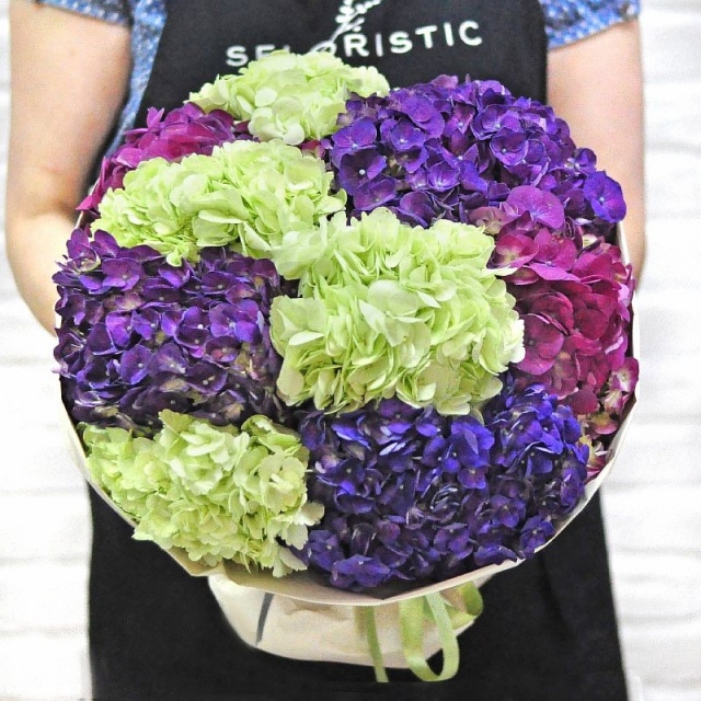 Букет из Гортензий «Амазонка» Букет из Гортензий «Амазонка»