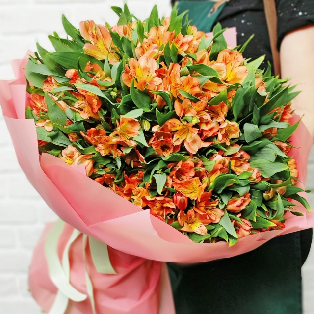 Букет Альстромерий «Оранжевый» Букет Альстромерий «Оранжевый»