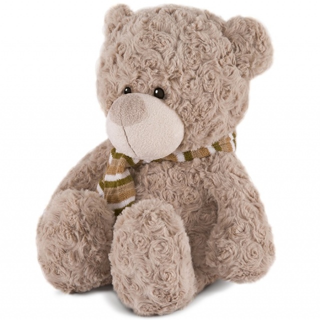 Мягкая Игрушка Шоколадный Мишка с Шарфом Мягкая Игрушка Шоколадный Мишка с Шарфом