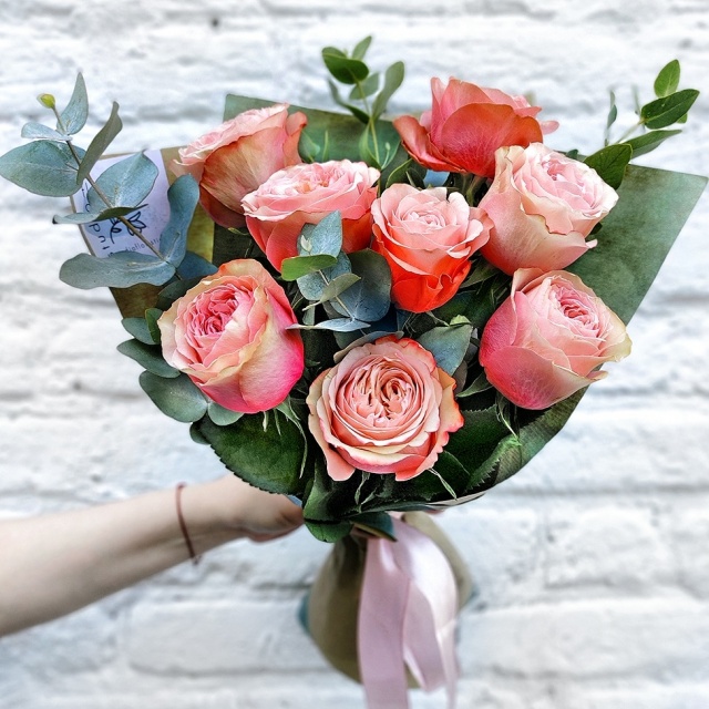 Букет из Пионовидной Розы «Коралл» Букет из Пионовидной Розы «Коралл»