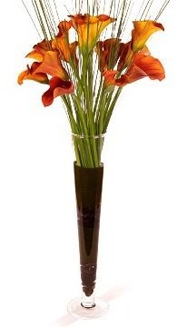 Композиция из Калл «Объятие тепла» в высокой вазе Композиция из Калл «Объятие тепла» в высокой вазе