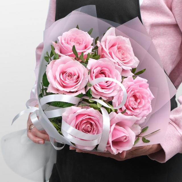 Букет из Роз Розовый 60 см «Изумруд» Букет из Роз Розовый 60 см «Изумруд»