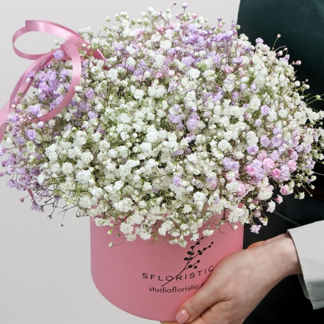 Композиция из Гипсофилы 9 шт «Уэнсдей» Композиция из Гипсофилы 9 шт «Уэнсдей»