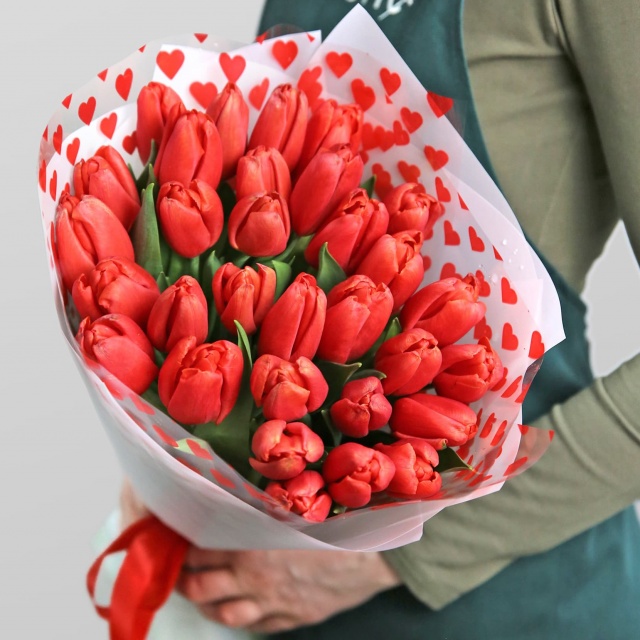 Букет Красных Тюльпанов «Алые паруса» Букет Красных Тюльпанов «Алые паруса»