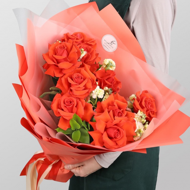 Букет из Роз Эквадор и Маттиолы «Конфитюр» Букет из Роз Эквадор и Маттиолы «Конфитюр»