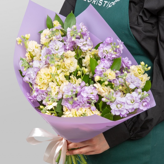 Букет из кустовых Маттиол «Светлая Мечта» Букет из кустовых Маттиол «Светлая Мечта»