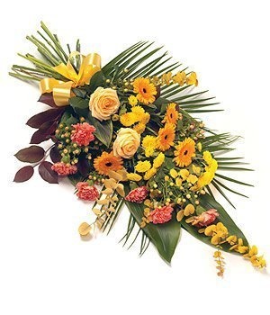 Букет из Роз, Гербер и Гвоздик «Оранжевый сноп» Букет из Роз, Гербер и Гвоздик «Оранжевый сноп»