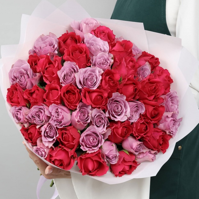 Букет Роз Кения 51 шт «Сказка из роз» Букет Роз Кения 51 шт «Сказка из роз»