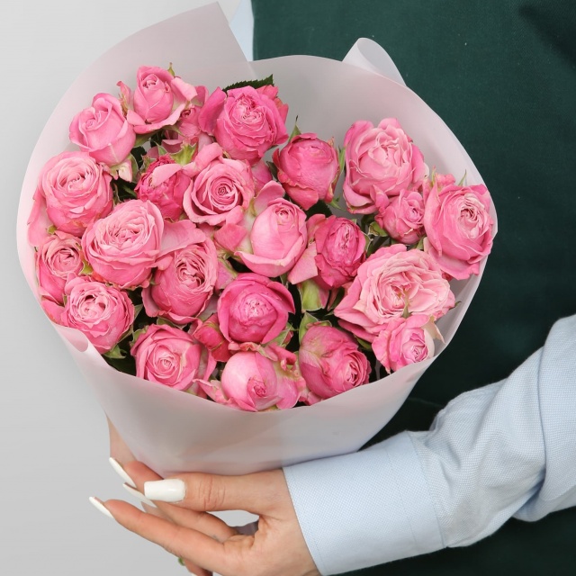 Букет Пионовидных Роз «Розовая вуаль» Букет Пионовидных Роз «Розовая вуаль»