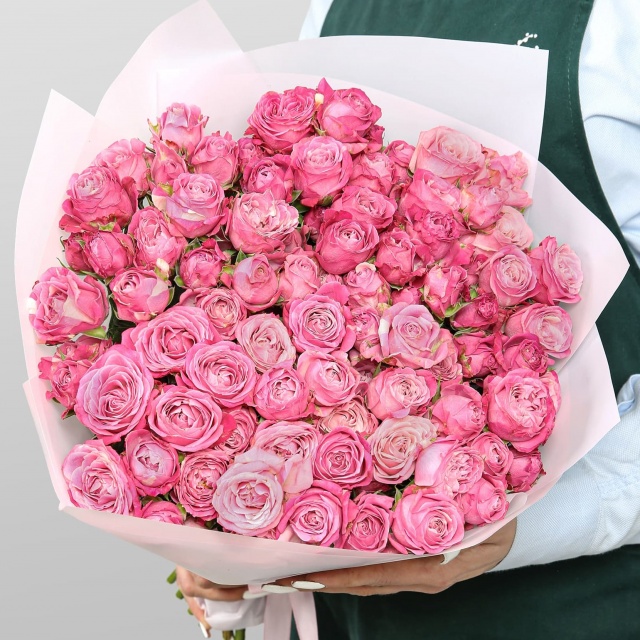 Букет Пионовидных Роз «Грезы фламинго» Букет Пионовидных Роз «Грезы фламинго»