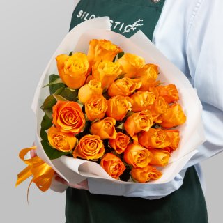 Букет Роз Кения 25 шт «Медовый вечер» Букет Роз Кения 25 шт «Медовый вечер»