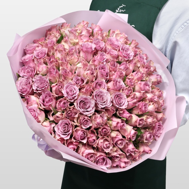 Букет Роз Кения 101 шт «Мистический Цветок» Букет Роз Кения 101 шт «Мистический Цветок»