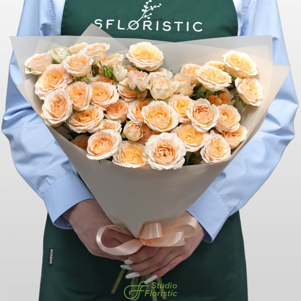 Букет из Кустовых Роз «Письмо весне» Букет из Кустовых Роз «Письмо весне»