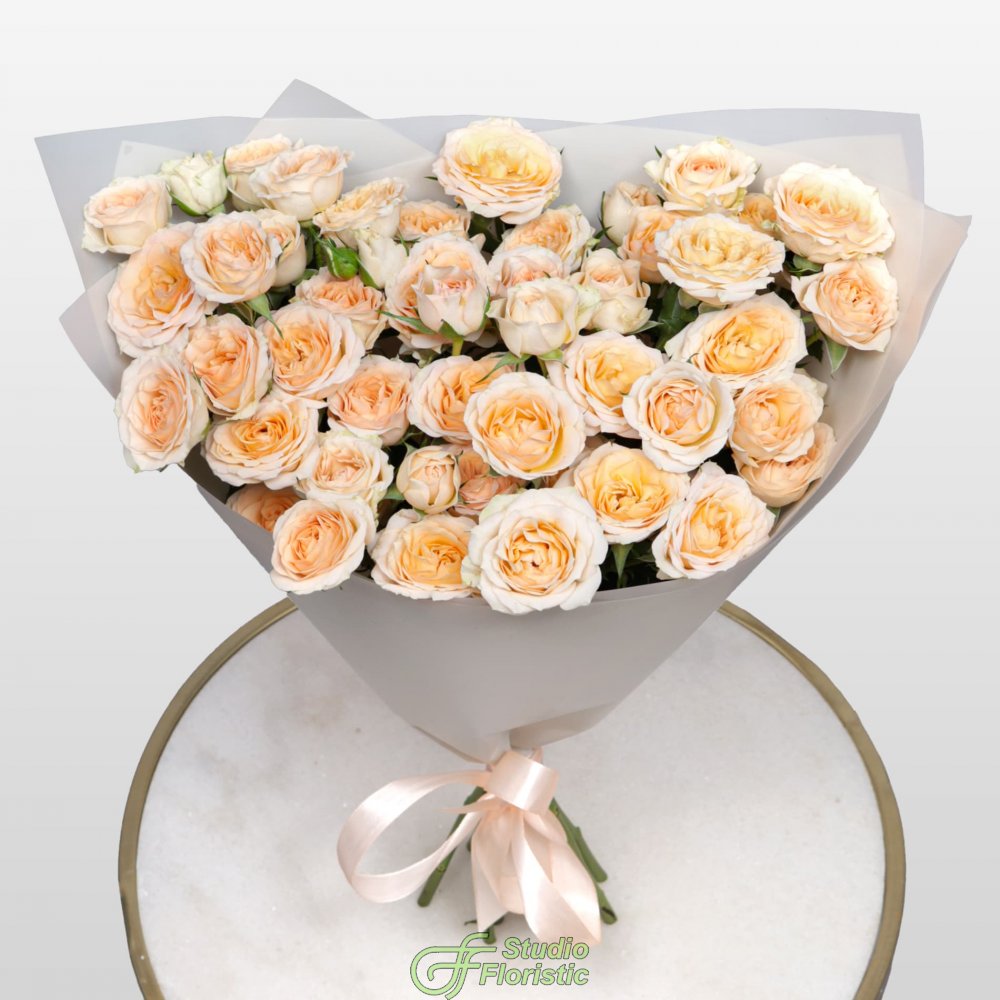 Букет из Кустовых Роз «Письмо весне» Букет из Кустовых Роз «Письмо весне»