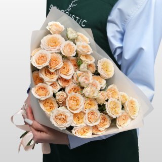 Букет из Кустовых Роз «Письмо весне» Букет из Кустовых Роз «Письмо весне»