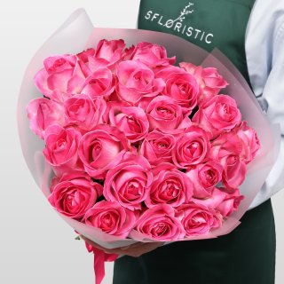 Букет Роз Россия 25 шт «Тихое восхищение» Букет Роз Россия 25 шт «Тихое восхищение»