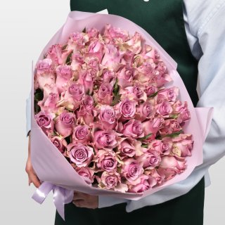 Букет Роз Кения 51 шт «Мистик Роуз» Букет Роз Кения 51 шт «Мистик Роуз»