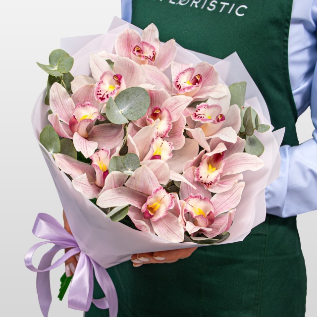 Букет из светло-розовых Орхидей «Звёздная тропа» Букет из светло-розовых Орхидей «Звёздная тропа»