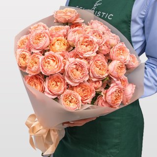 Букет из кустовых Роз Джульетта «Рассвет в Вероне» Букет из кустовых Роз Джульетта «Рассвет в Вероне»