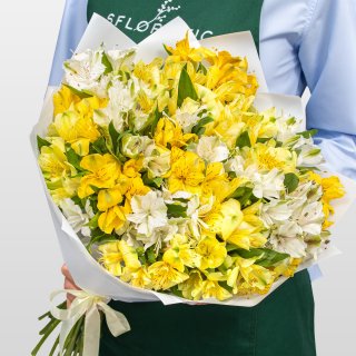 Букет Альстромерий «Лимонный Крем» Букет Альстромерий «Лимонный Крем»