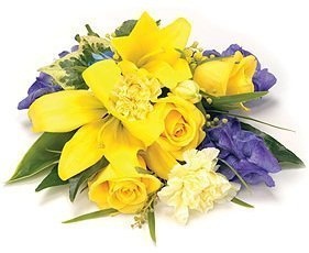 Букет из Роз, Тюльпанов и Мимозы «Да будет так» Букет из Роз, Тюльпанов и Мимозы «Да будет так»