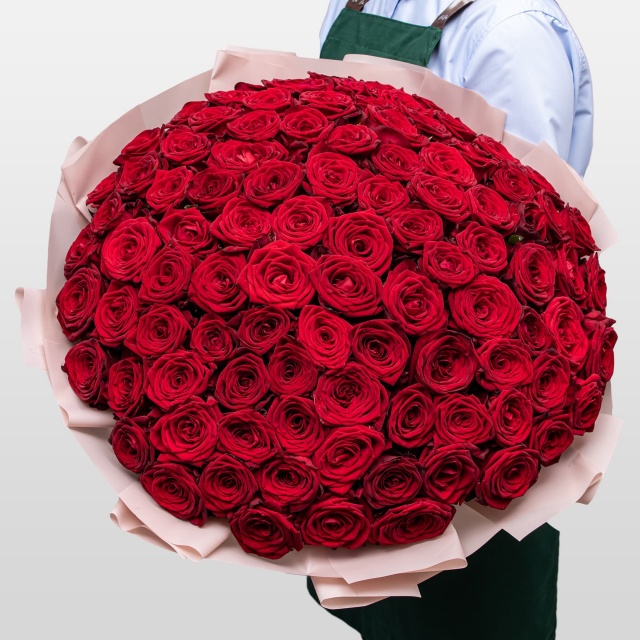 Букет из красных Роз Россия 101 шт «Эпоха Чувств» Букет из красных Роз Россия 101 шт «Эпоха Чувств»