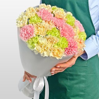 Букет из Гвоздик 25 шт «Фруктовое Драже» Букет из Гвоздик 25 шт «Фруктовое Драже»