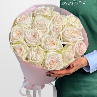 Букет из Пионовидных Роз 15 шт «Секрет Королевы» Букет из Пионовидных Роз 15 шт «Секрет Королевы»