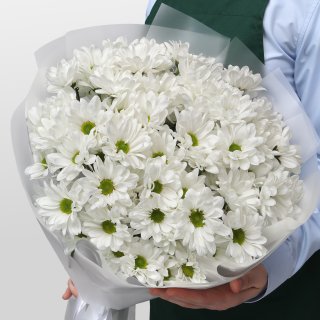 Букет из Белых Кустовых Хризантем 9 шт «Свет в окне» Букет из Белых Кустовых Хризантем 9 шт «Свет в окне»