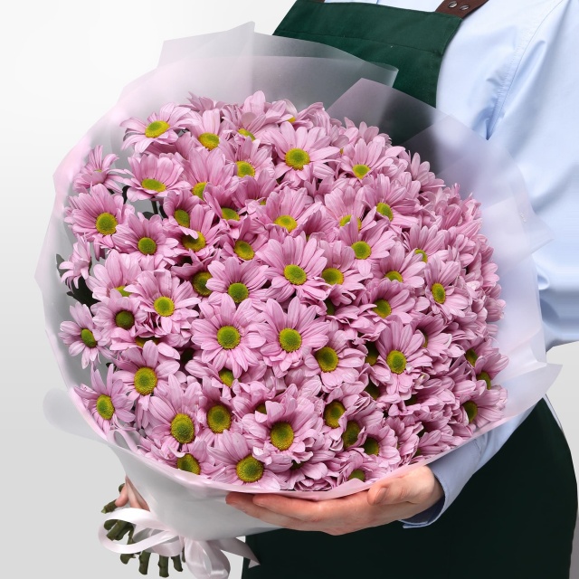Букет из Розовых Кустовых Хризантем 25 шт «Балет» Букет из Розовых Кустовых Хризантем 25 шт «Балет»