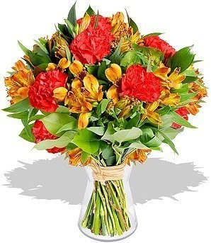 Букет из Альстромерии и Гвоздики «Золото осени» Букет из Альстромерии и Гвоздики «Золото осени»