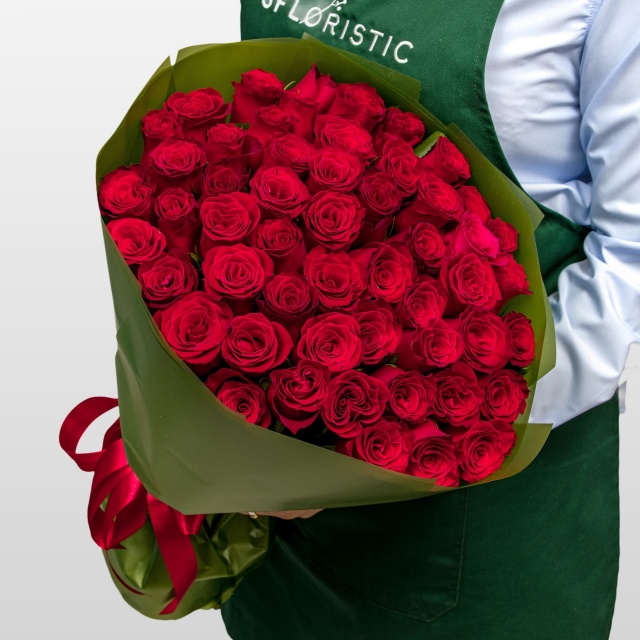 Букет Роз Кения 60 см «Красная романтика» Букет Роз Кения 60 см «Красная романтика»